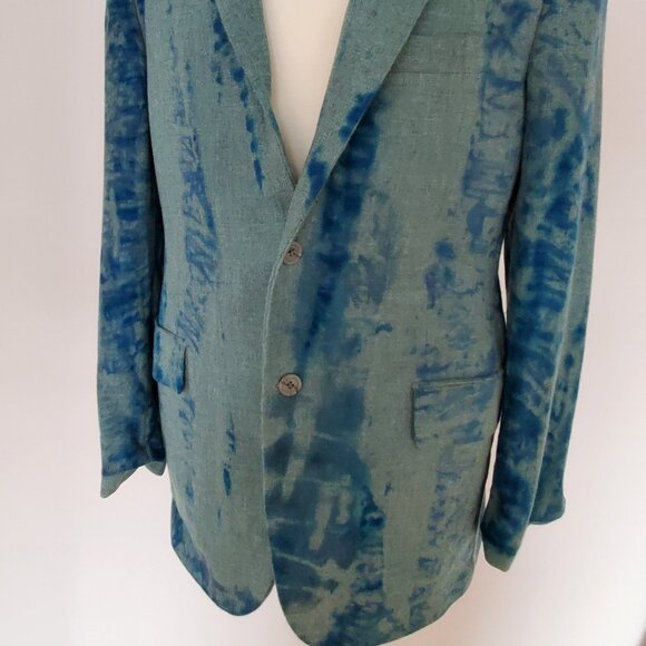 Loro Piana nordstrom cashmere silk sweater jacket blazer blue grey gray 42 L XL - Picture 2 of 11